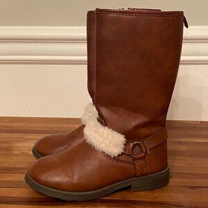 Carter's Riding Style Zip Up Boots Girls Youth Size 11 Brown